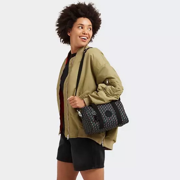 Kipling Bina M Satchel In 3D K Pink - Picture 5 of 10